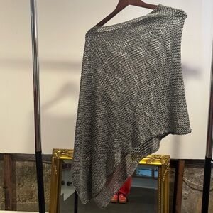 Minnie Rose gunmetal silver shawl